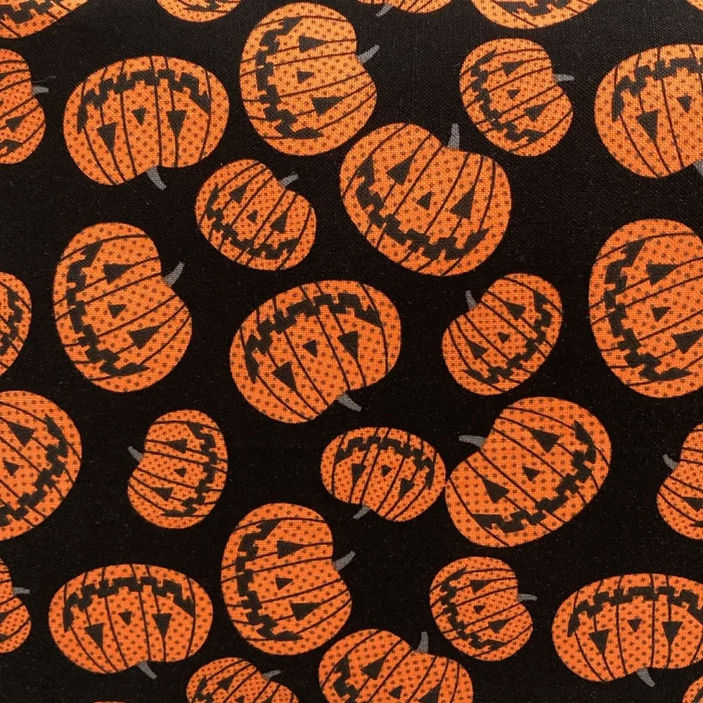 Handmade Jack-O-Lantern Decorative Lumbar Pillow NEW